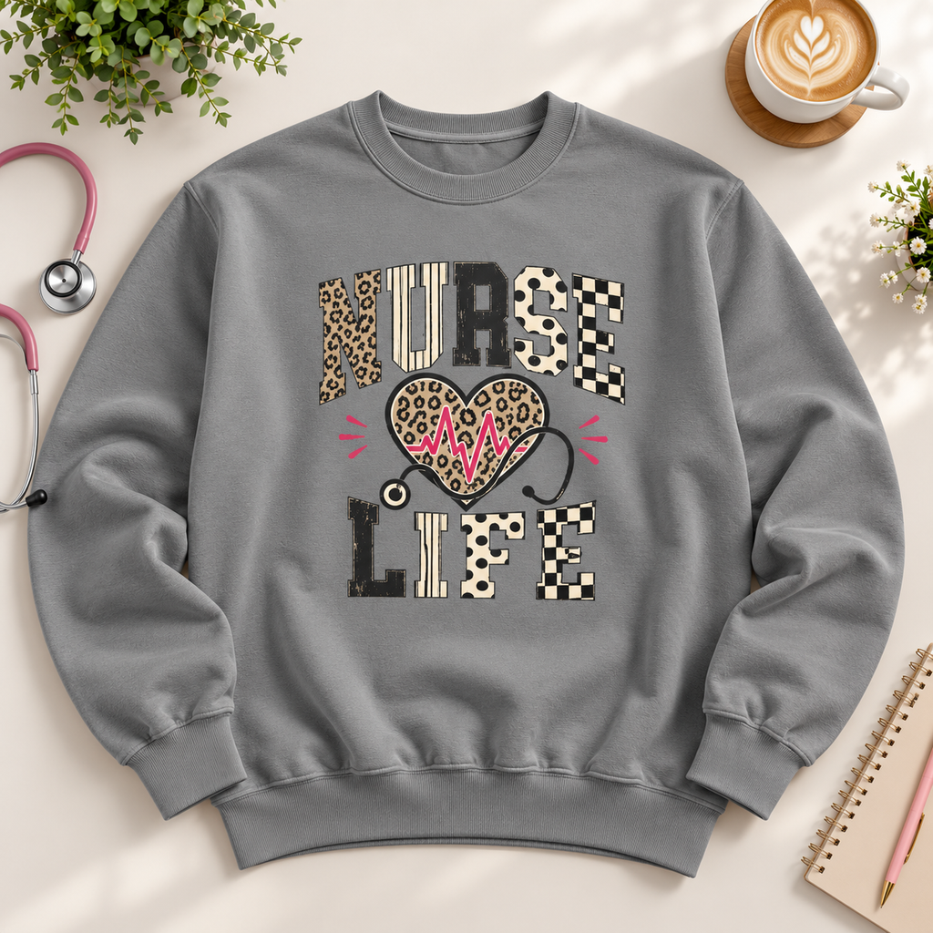 Nurse Life Sweatshirt | Unisex Nurse Gift & Nursing Crewneck