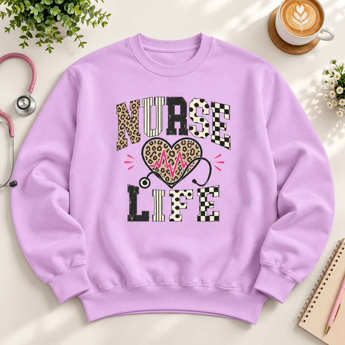 Nurse Life Sweatshirt | Unisex Nurse Gift & Nursing Crewneck