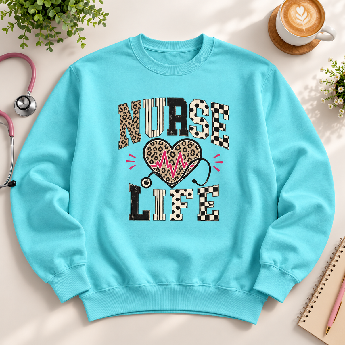 Nurse Life Sweatshirt | Unisex Nurse Gift & Nursing Crewneck