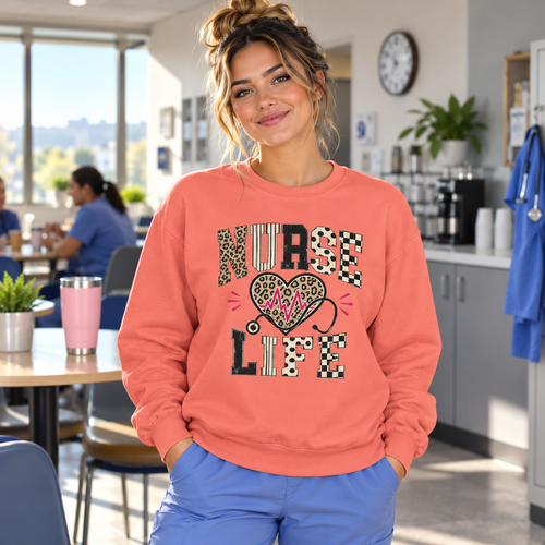 Nurse Life Sweatshirt | Unisex Nurse Gift & Nursing Crewneck