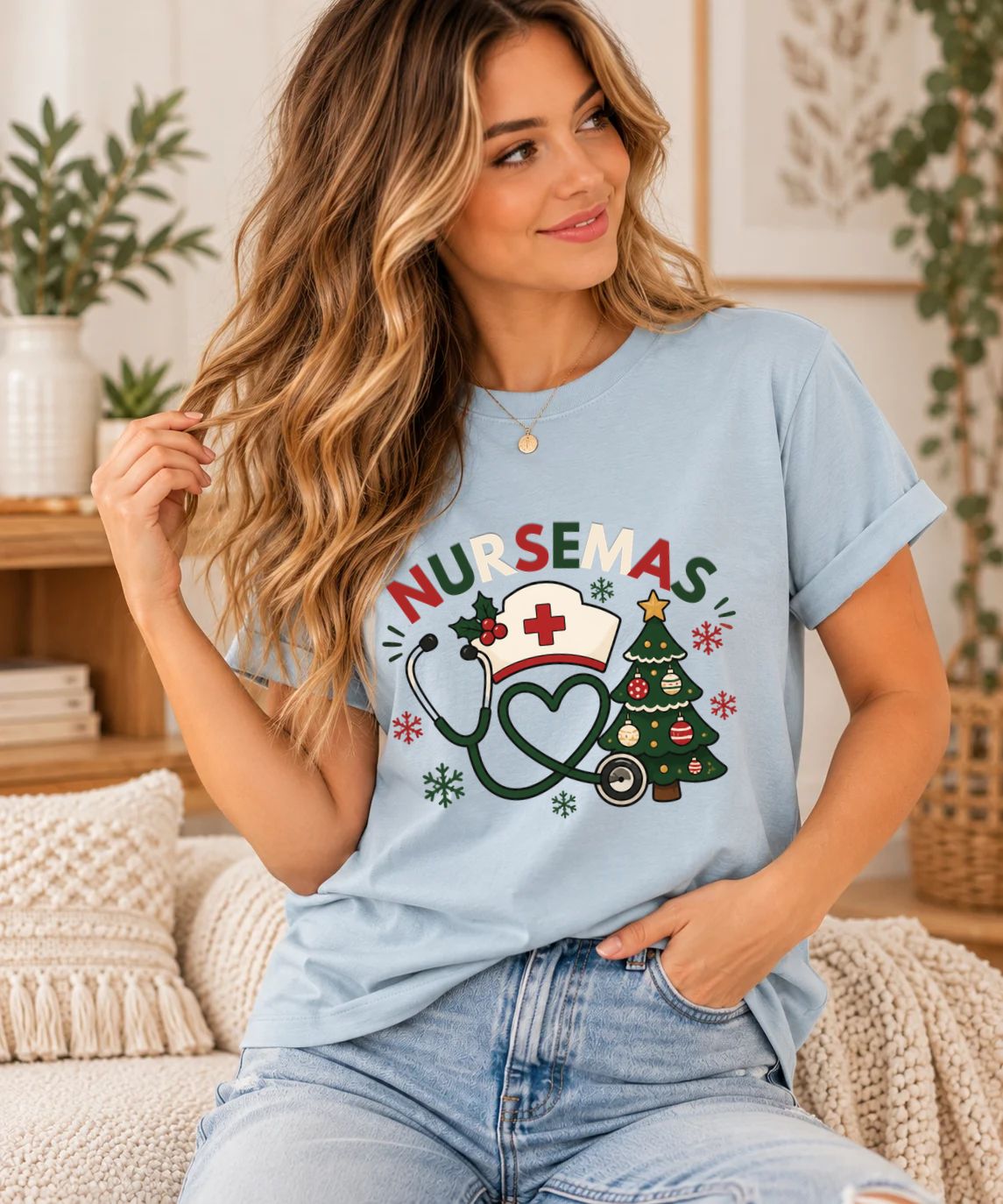 Nursemas Christmas Shirt | Cute Christmas Nurse Gift